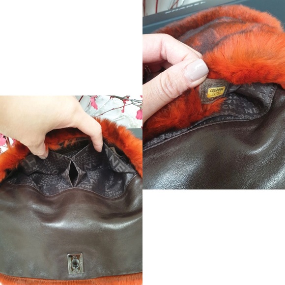 💯 Chanel Classic Bag No Flap Orange Rabbit - Picture 8 of 8
